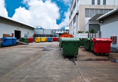 Residents utilizing waste removal services in Brompton